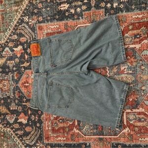 lightly used light blue jorts